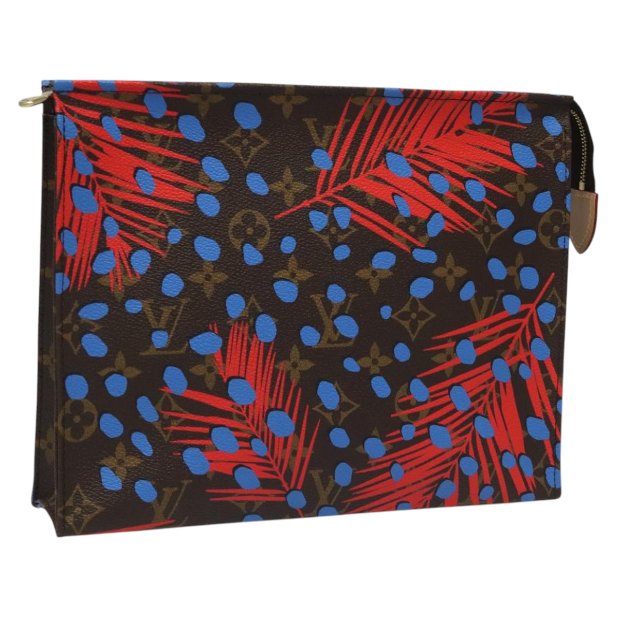 LOUIS VUITTON Monogram Jungle Dot Poche Toilette 26 Pouch M41409 LV Auth 96801SV