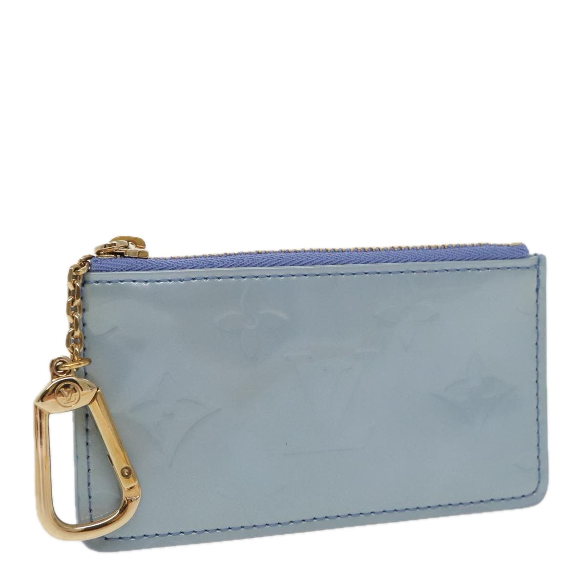 LOUIS VUITTON Monogram Vernis PochetteCles Coin Purse Lavande M91249 Auth 96854V