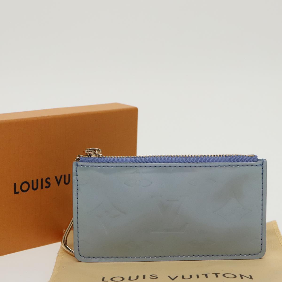 LOUIS VUITTON Monogram Vernis PochetteCles Coin Purse Lavande M91249 Auth 96854V