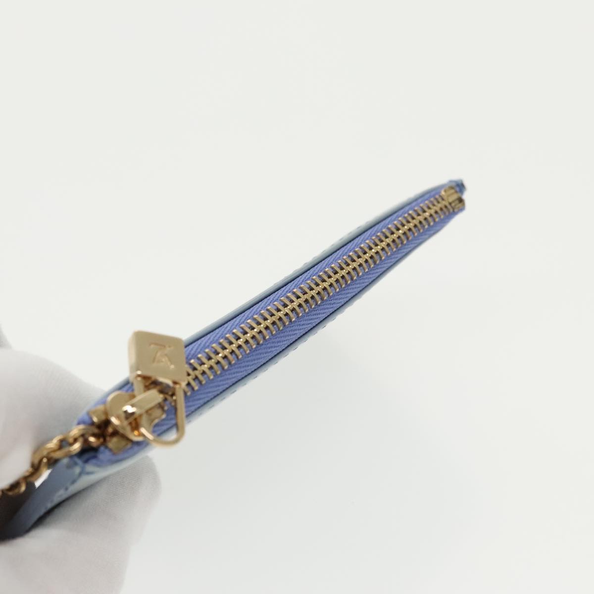 LOUIS VUITTON Monogram Vernis PochetteCles Coin Purse Lavande M91249 Auth 96854V