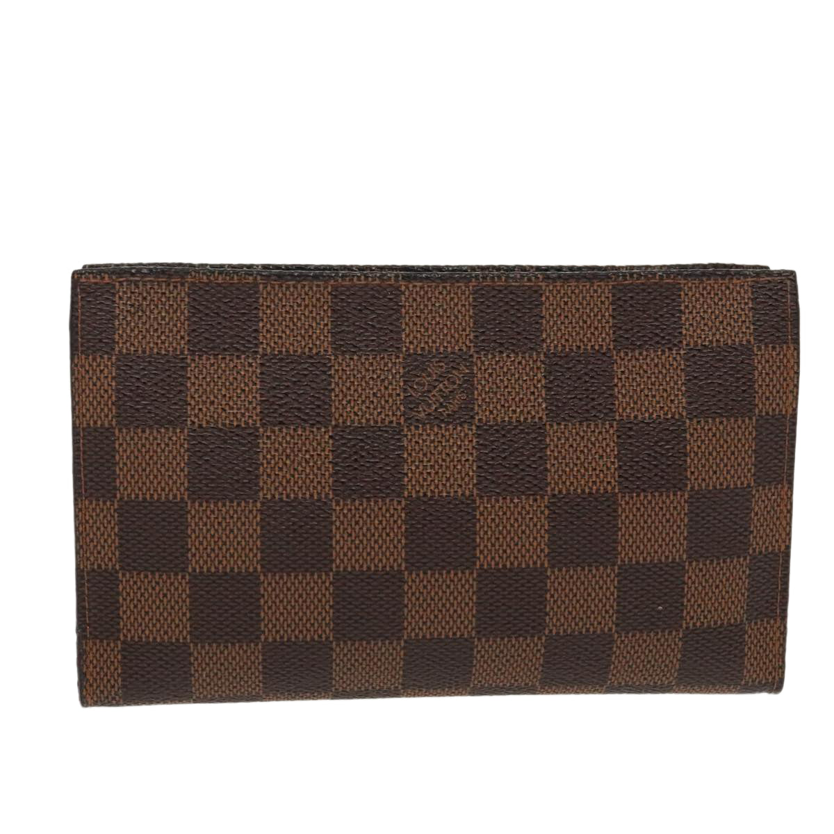 LOUIS VUITTON Damier Ebene Marais Pouch LV Auth 96869