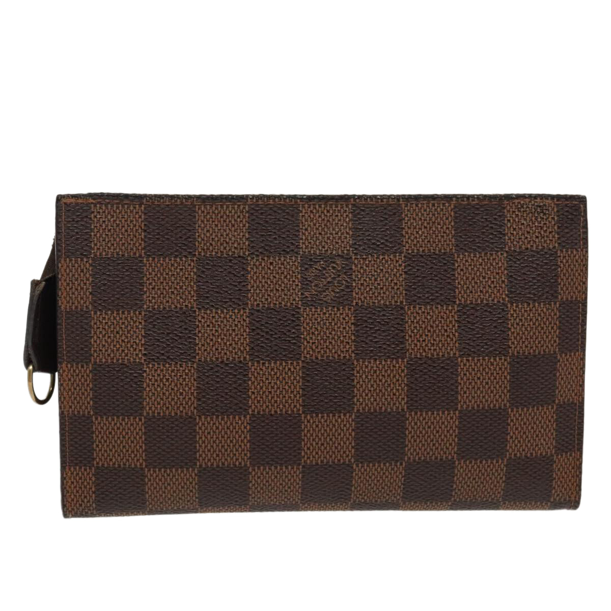 LOUIS VUITTON Damier Ebene Marais Pouch LV Auth 96869