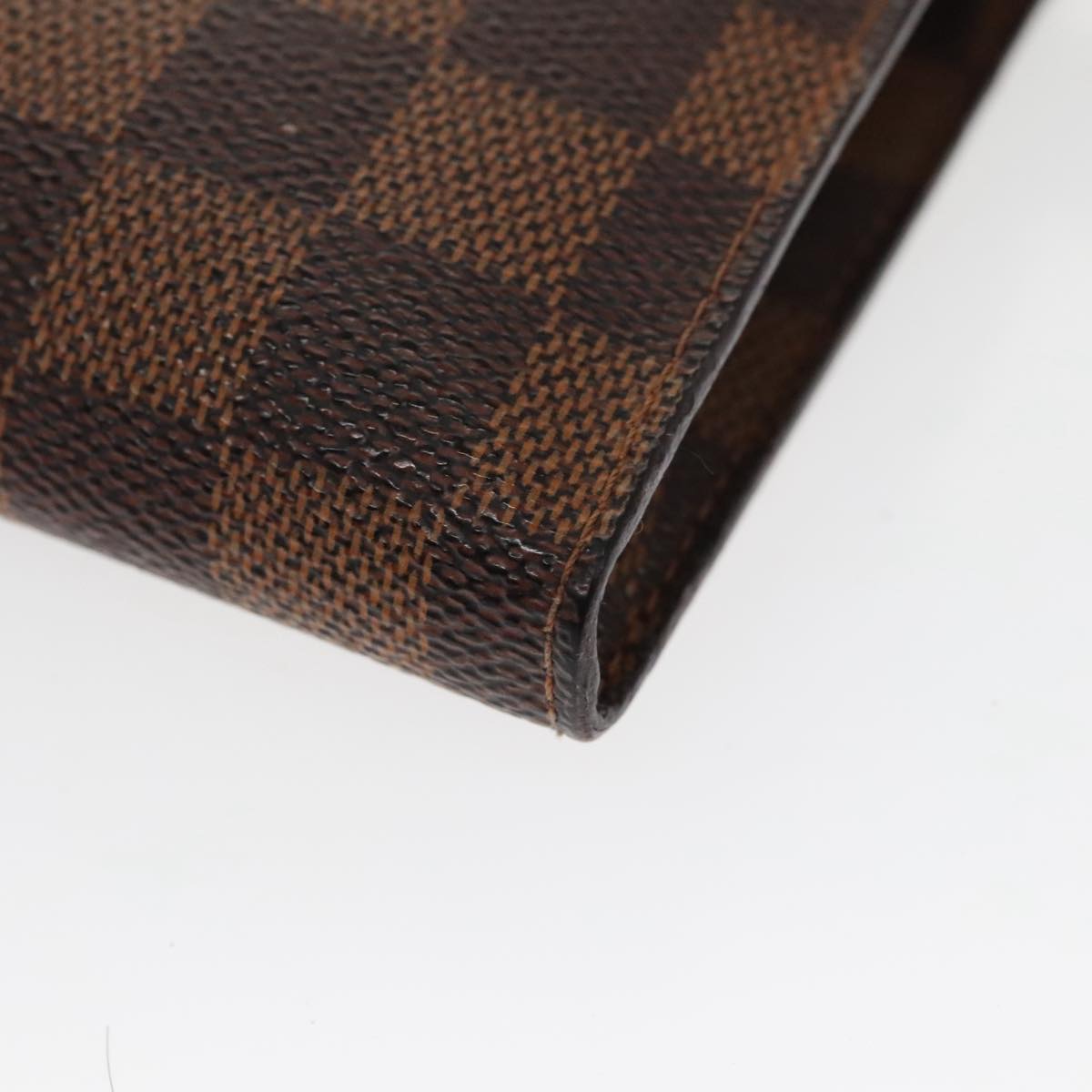 LOUIS VUITTON Damier Ebene Marais Pouch LV Auth 96869