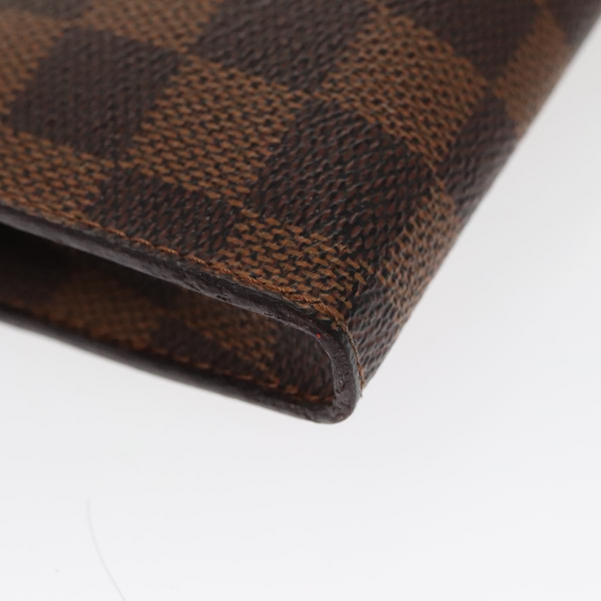 LOUIS VUITTON Damier Ebene Marais Pouch LV Auth 96869