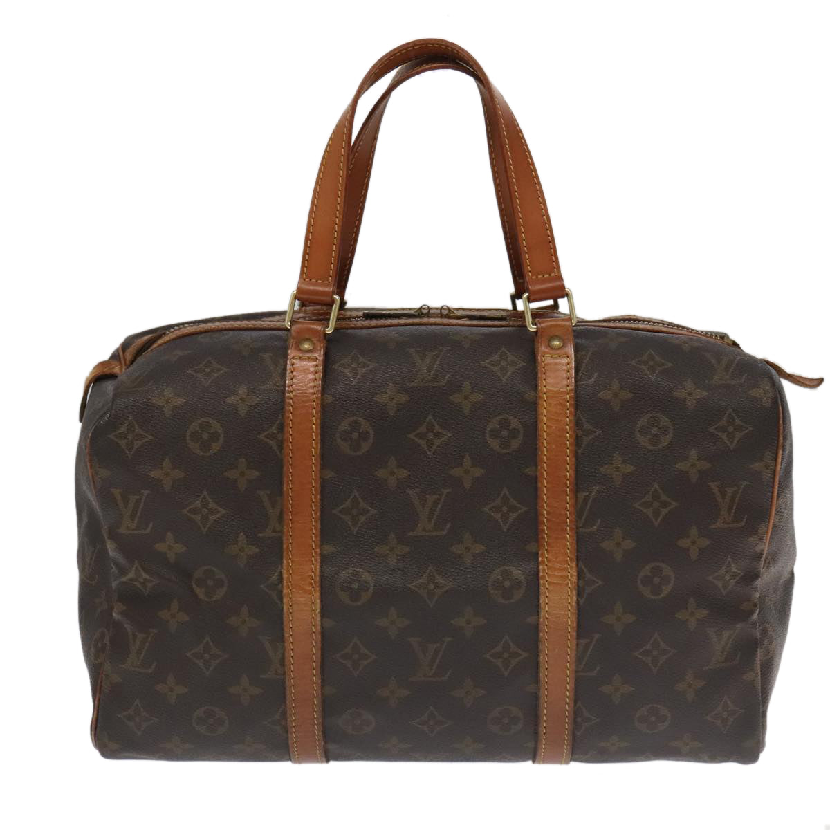 LOUIS VUITTON Monogram Sac Souple 35 Boston Bag M41626 LV Auth 96875