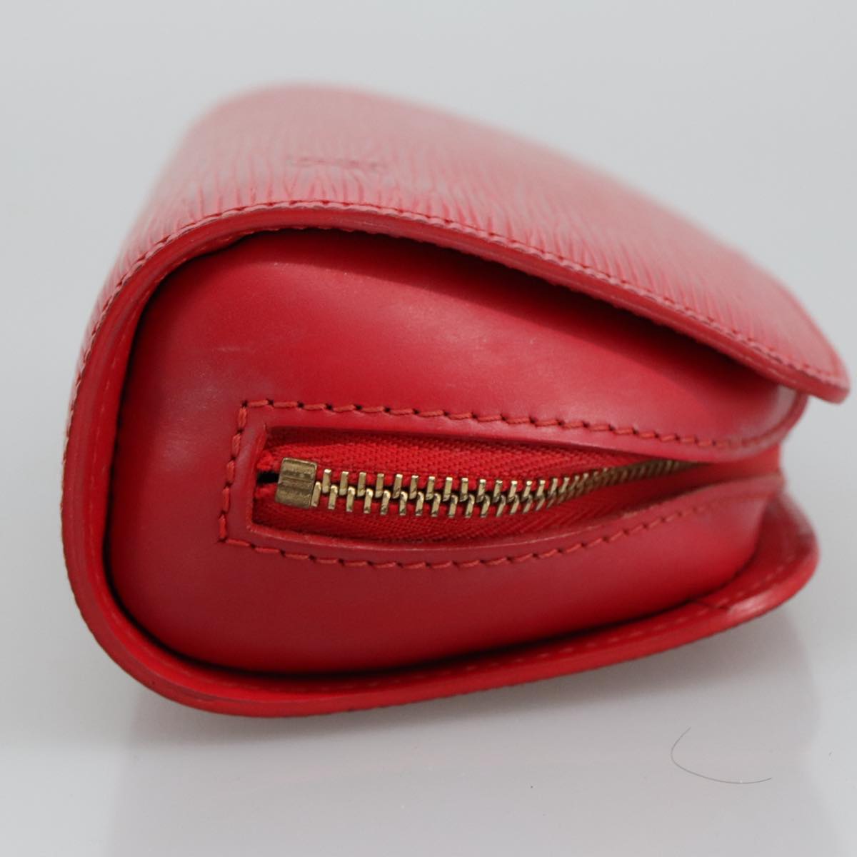 LOUIS VUITTON Epi Dauphine PM Pouch Castilian Red M48447 LV Auth 96892