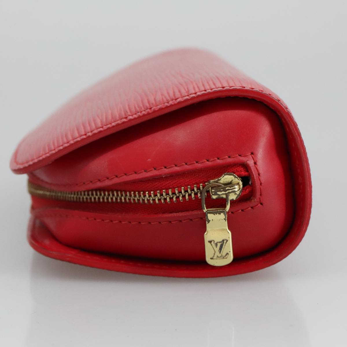 LOUIS VUITTON Epi Dauphine PM Pouch Castilian Red M48447 LV Auth 96892