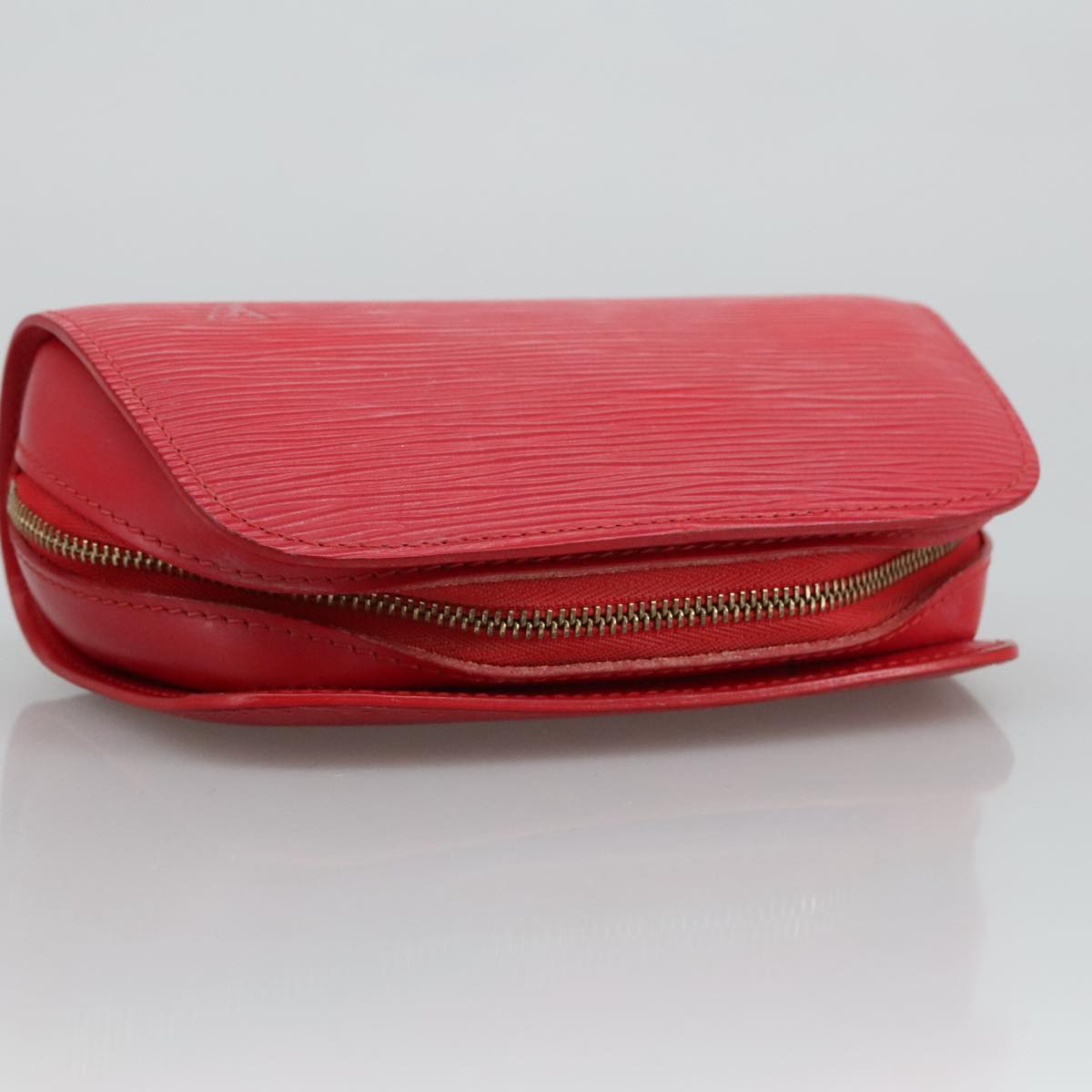 LOUIS VUITTON Epi Dauphine PM Pouch Castilian Red M48447 LV Auth 96892