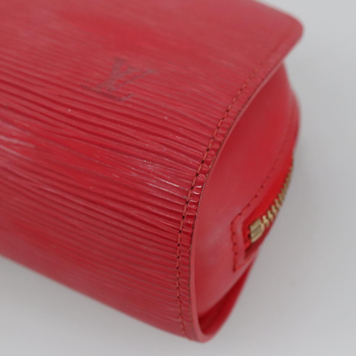 LOUIS VUITTON Epi Dauphine PM Pouch Castilian Red M48447 LV Auth 96892