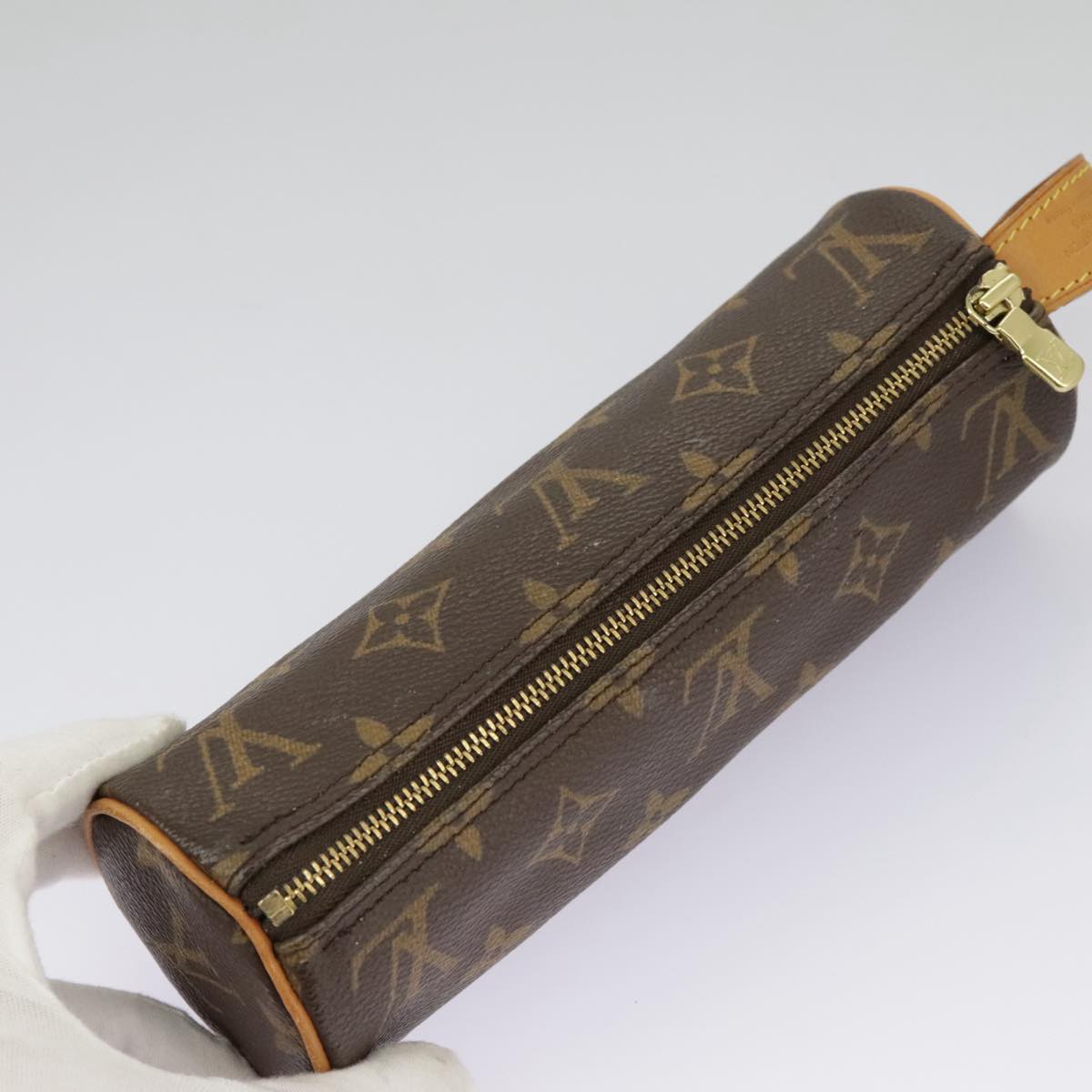 LOUIS VUITTON Monogram Trousse Rondo Pouch M47630 LV Auth 96900