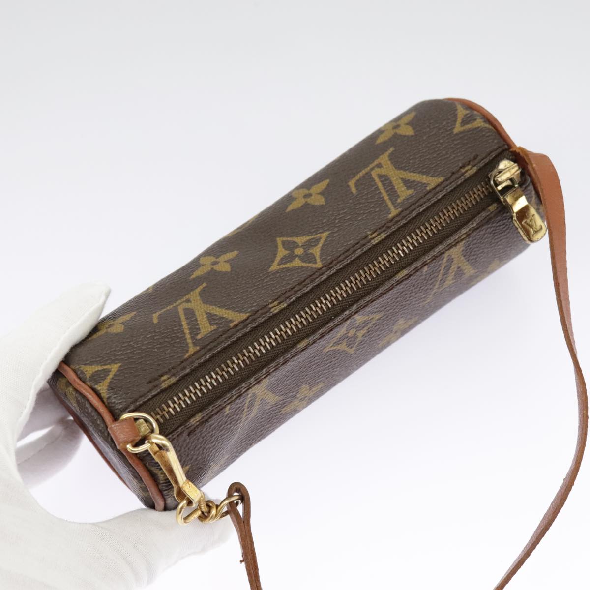 LOUIS VUITTON Monogram Papillon Pouch Pouch LV Auth 96903