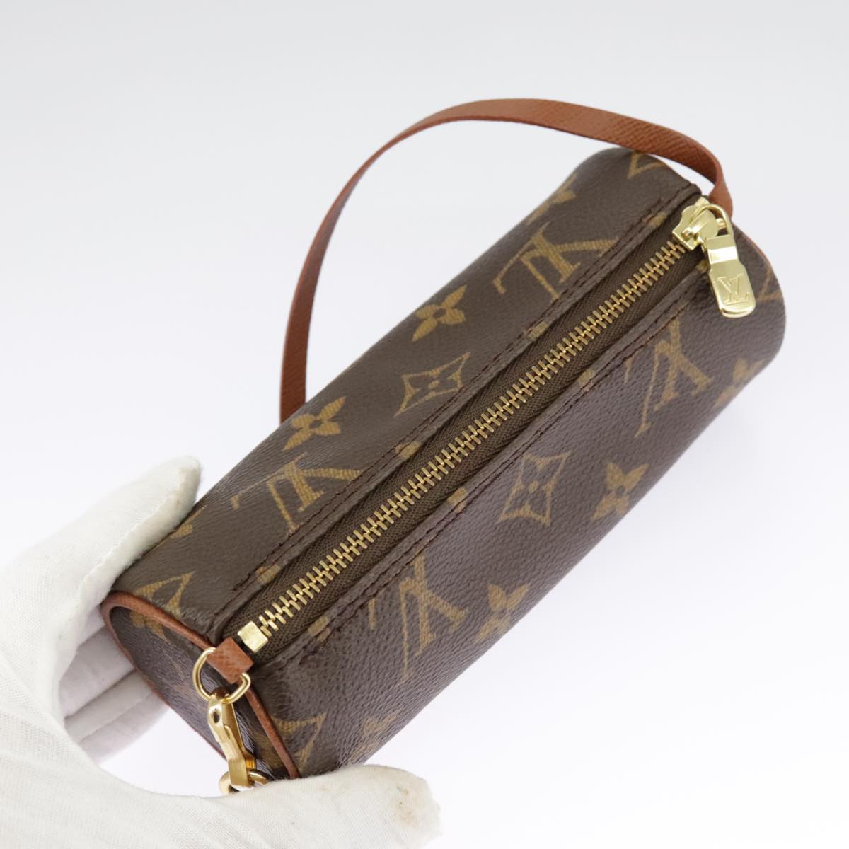 LOUIS VUITTON Monogram Papillon Pouch Pouch LV Auth 96904