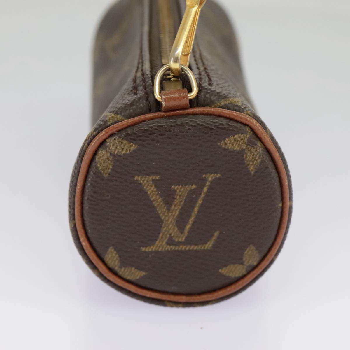 LOUIS VUITTON Monogram Papillon Pouch LV Auth 96905