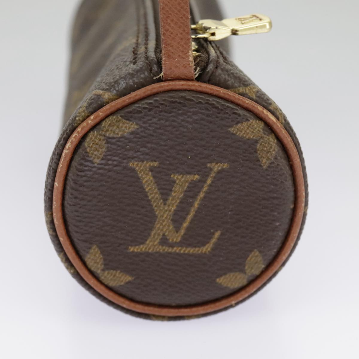 LOUIS VUITTON Monogram Papillon Pouch LV Auth 96905