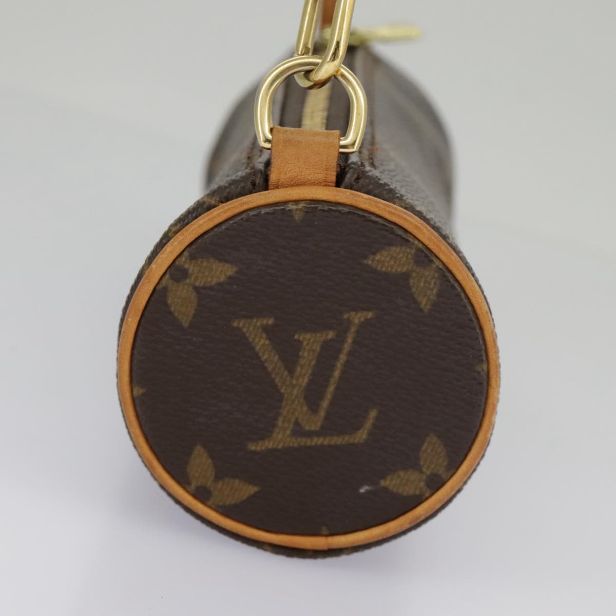 LOUIS VUITTON Monogram Papillon Pouch LV Auth 96907