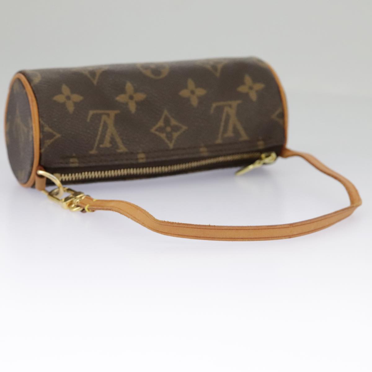 LOUIS VUITTON Monogram Papillon Pouch LV Auth 96907