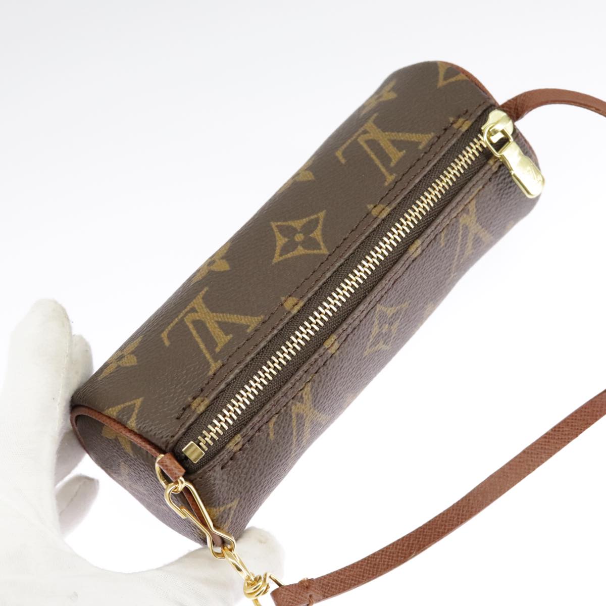 LOUIS VUITTON Monogram Papillon Pouch LV Auth 96909