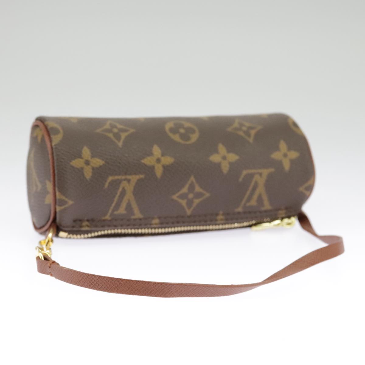 LOUIS VUITTON Monogram Papillon Pouch LV Auth 96909