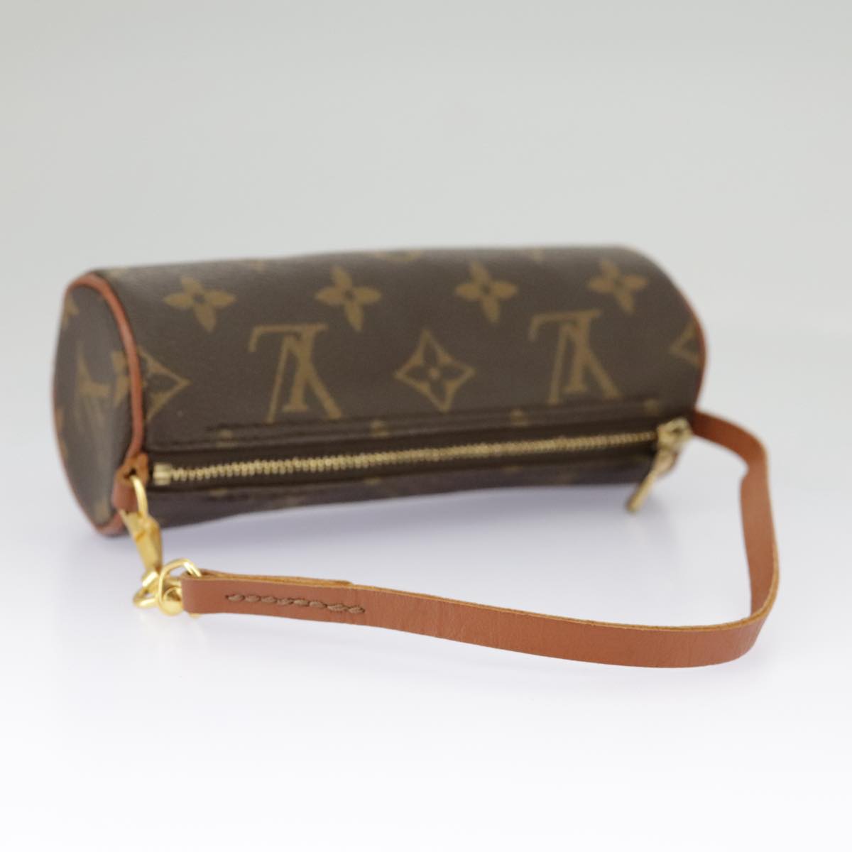 LOUIS VUITTON Monogram Papillon Pouch LV Auth 96927