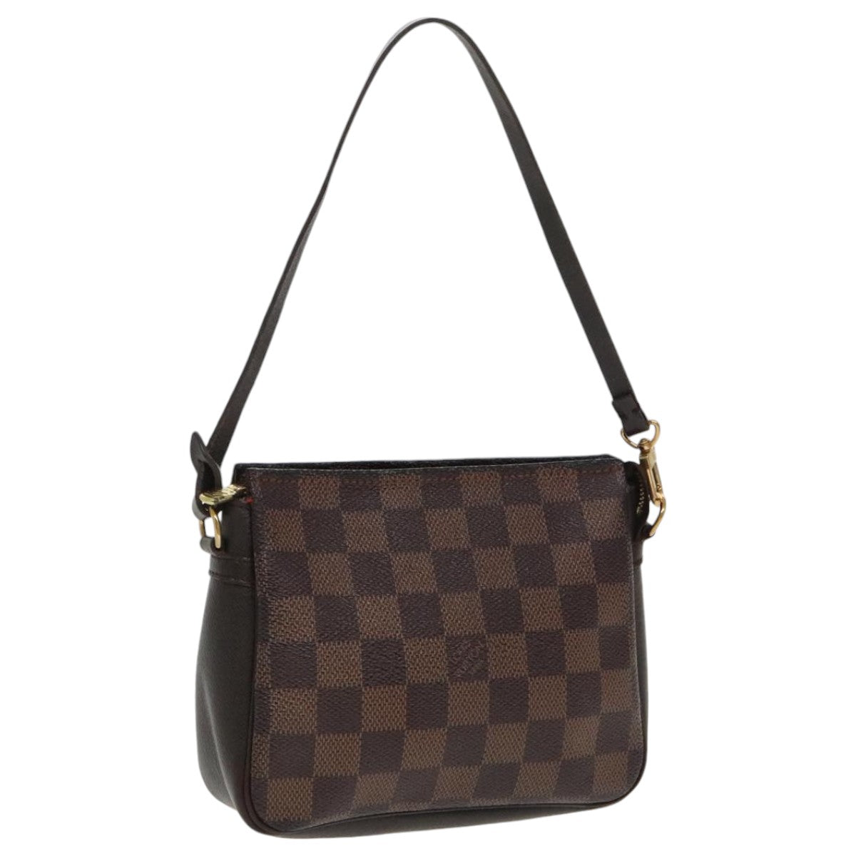 LOUIS VUITTON Damier Ebene Trousse Makeup Pouch N51982 LV Auth 96932