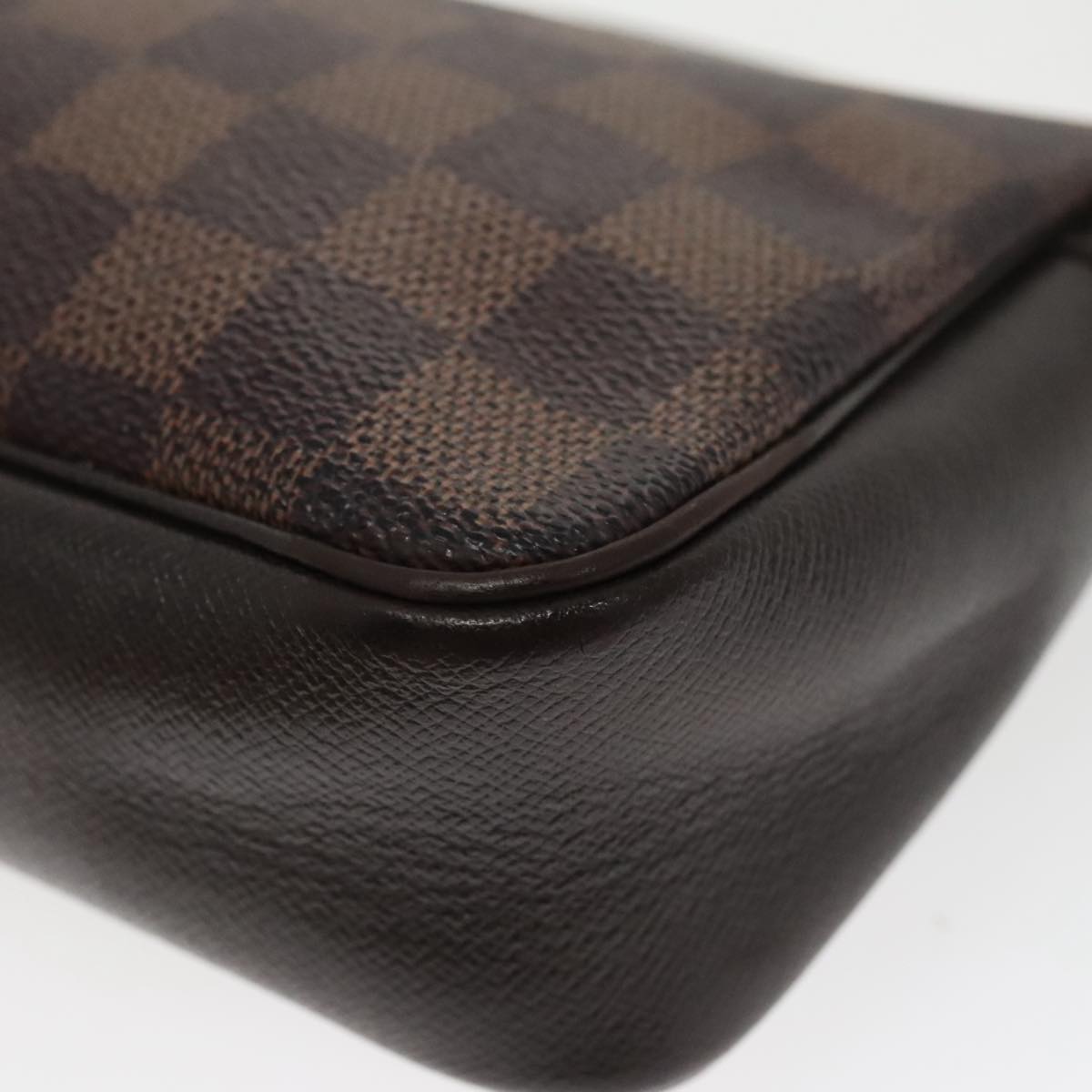 LOUIS VUITTON Damier Ebene Trousse Makeup Pouch N51982 LV Auth 96932