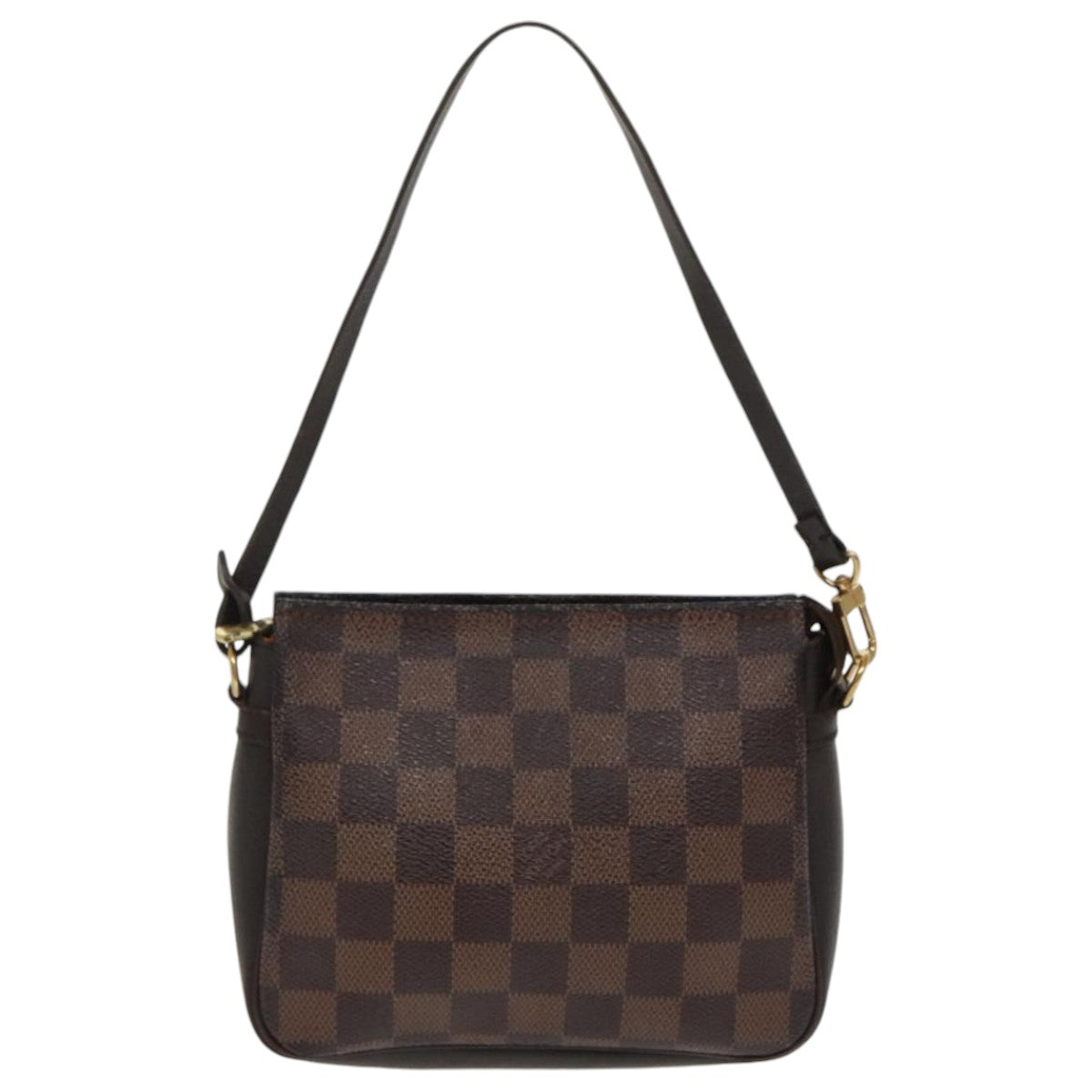 LOUIS VUITTON Damier Ebene Trousse Makeup Pouch N51982 LV Auth 96932