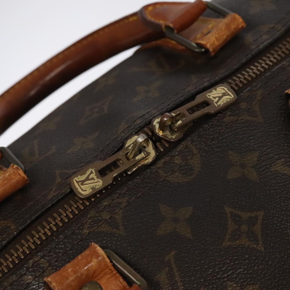 LOUIS VUITTON Monogram Keepall Bandouliere 50 Boston Bag M41416 LV Auth 96963