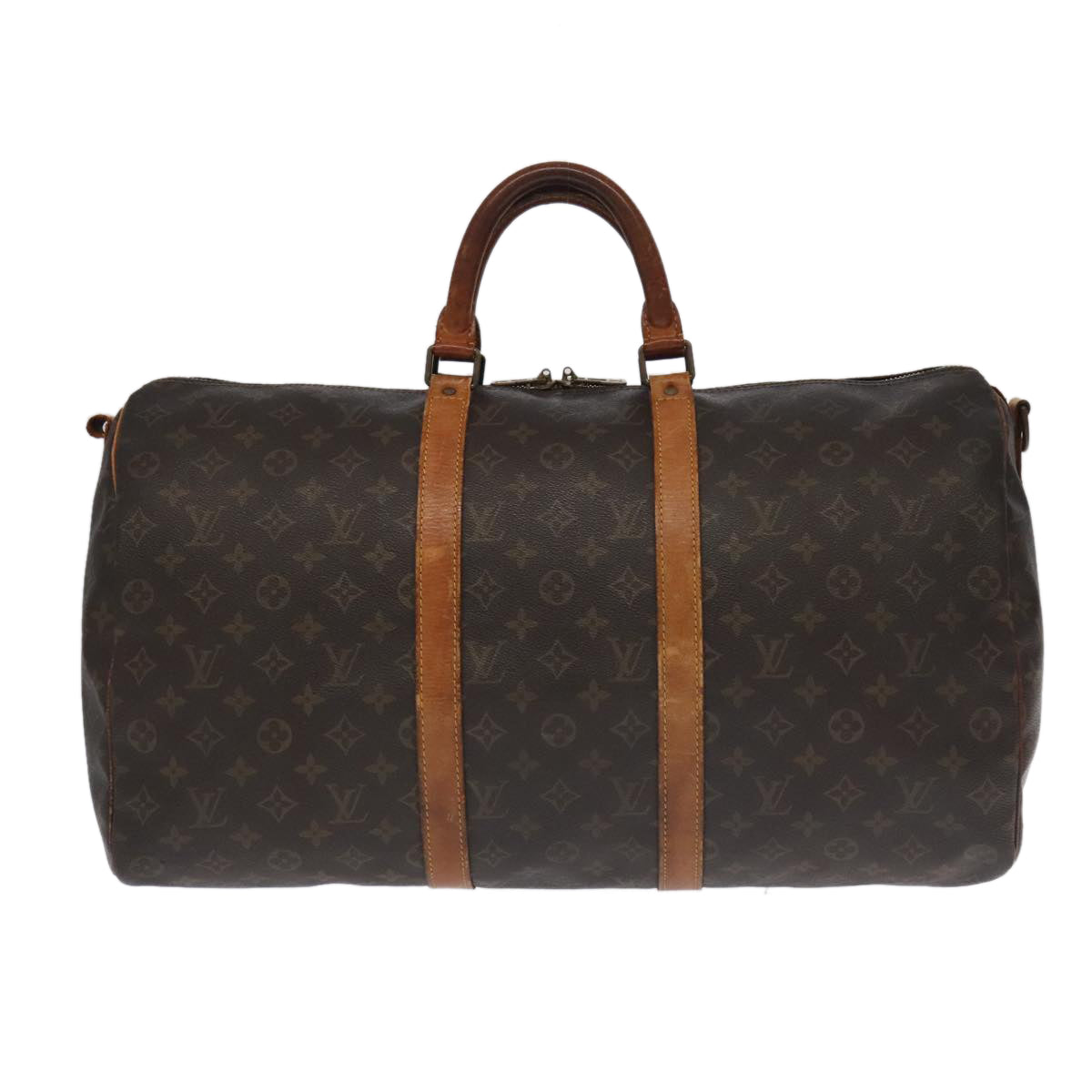 LOUIS VUITTON Monogram Keepall Bandouliere 50 Boston Bag M41416 LV Auth 96963