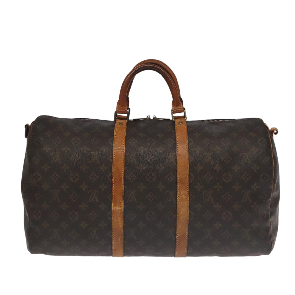 LOUIS VUITTON Monogram Keepall Bandouliere 50 Boston Bag M41416 LV Auth 96963