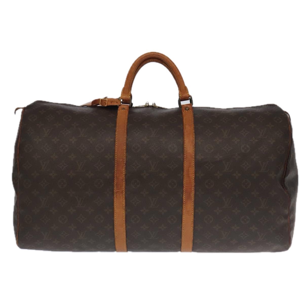 LOUIS VUITTON Monogram Keepall 60 Boston Bag M41422 LV Auth 96964