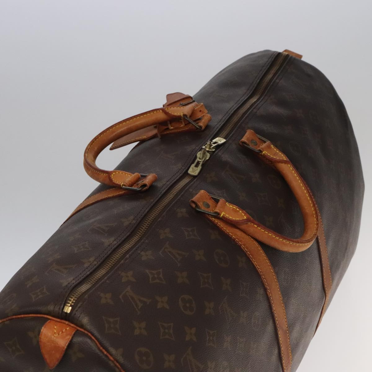 LOUIS VUITTON Monogram Keepall 60 Boston Bag M41422 LV Auth 96964