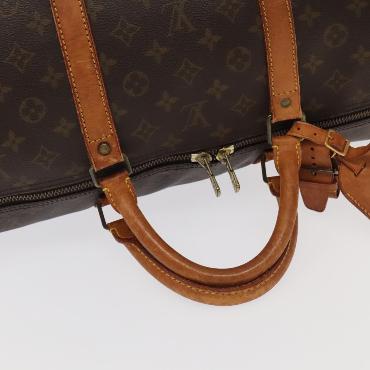 LOUIS VUITTON Monogram Keepall 60 Boston Bag M41422 LV Auth 96964