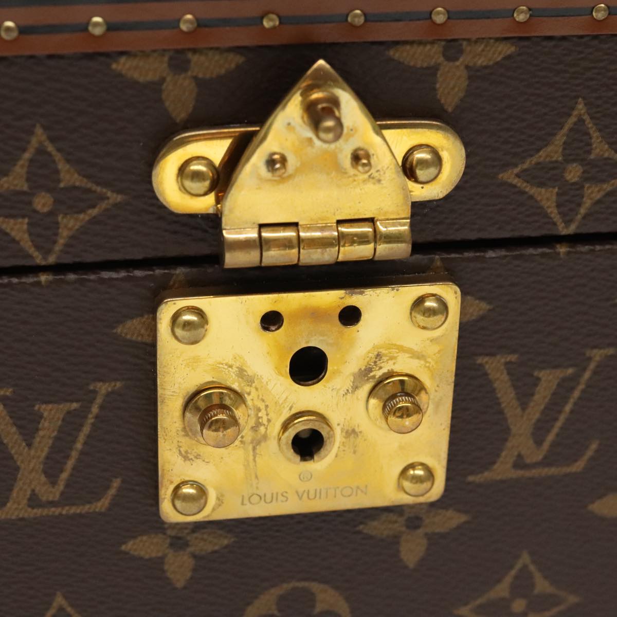 LOUIS VUITTON Monogram Accessories Jewelry Box M20209 LV Auth 97056SAV