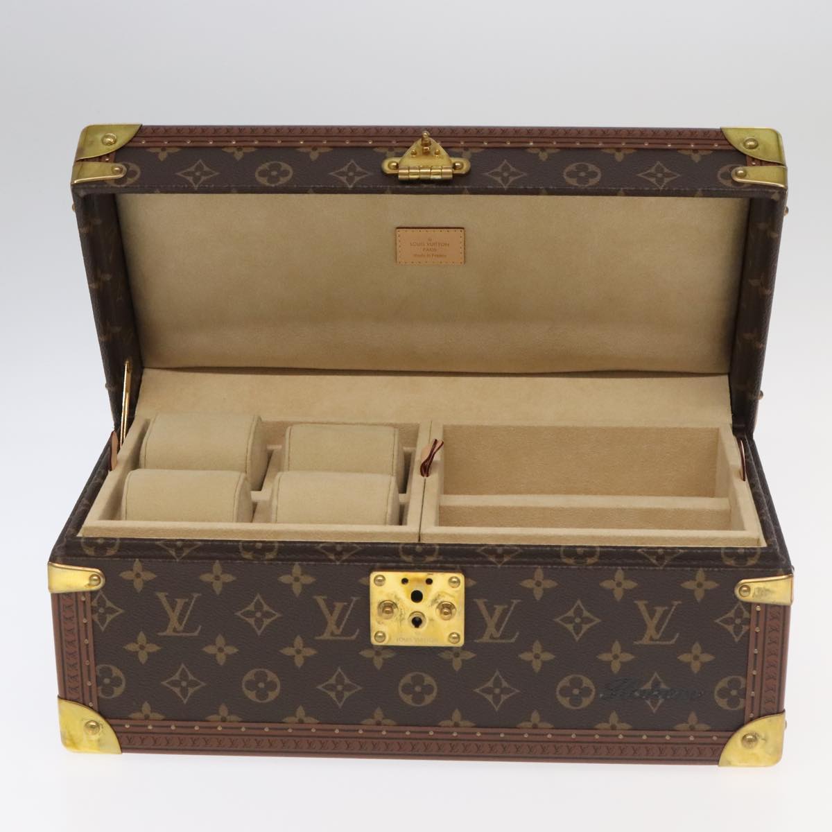LOUIS VUITTON Monogram Accessories Jewelry Box M20209 LV Auth 97056SAV