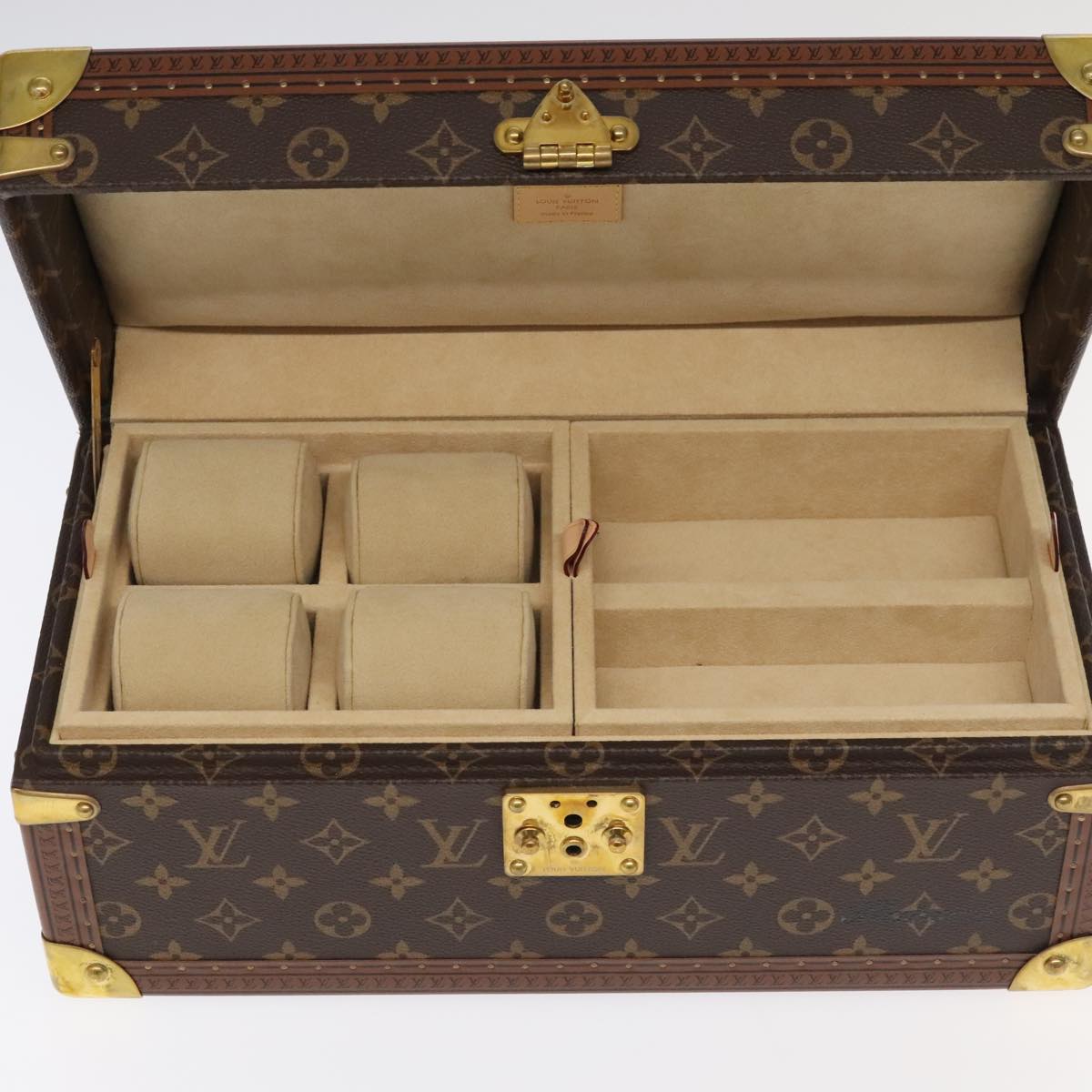 LOUIS VUITTON Monogram Accessories Jewelry Box M20209 LV Auth 97056SAV