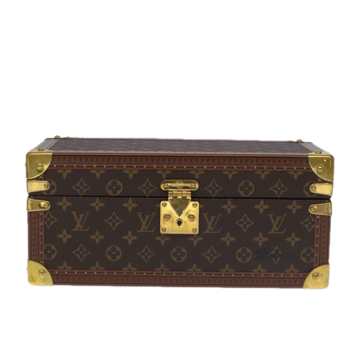 LOUIS VUITTON Monogram Accessories Jewelry Box M20209 LV Auth 97056SAV