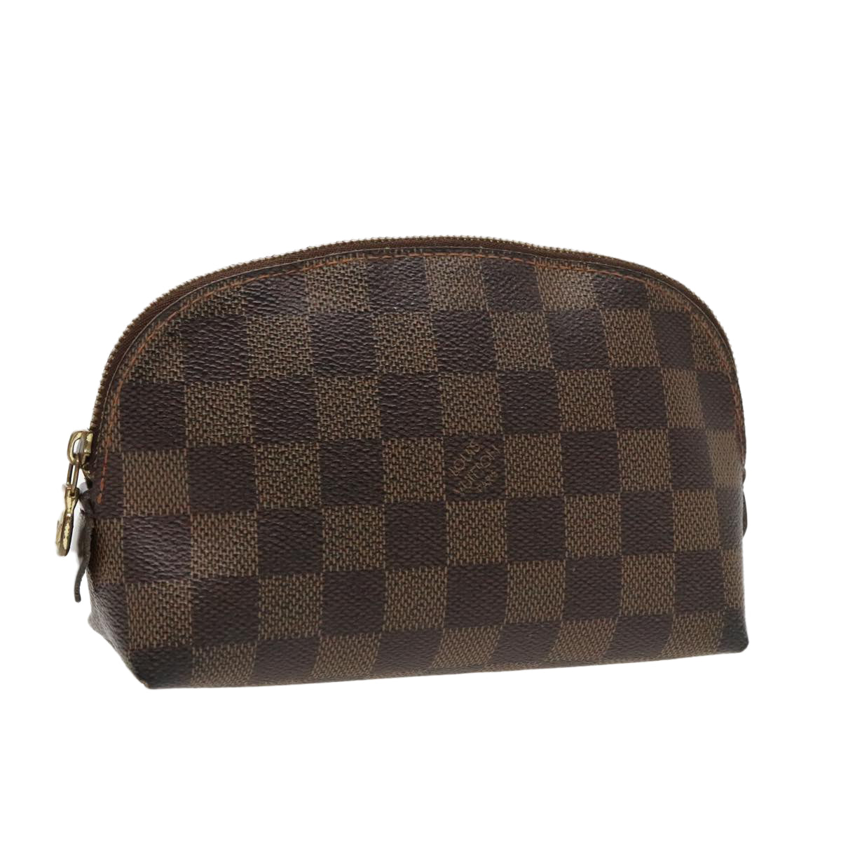 LOUIS VUITTON Damier Ebene Pochette Cosmetic PM Pouch N47516 LV Auth 97080