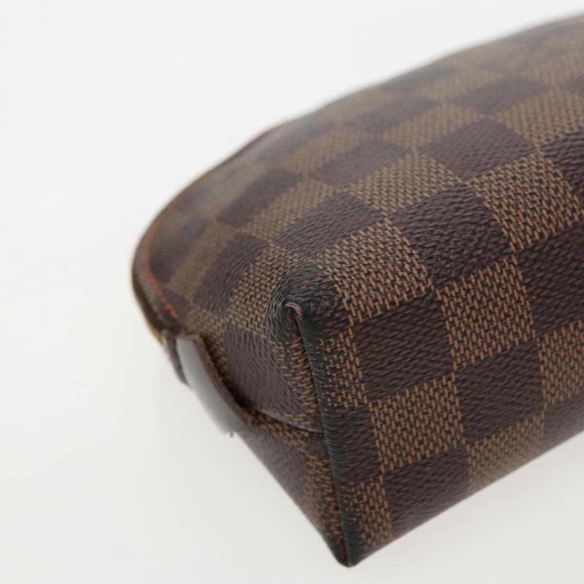 LOUIS VUITTON Damier Ebene Pochette Cosmetic PM Pouch N47516 LV Auth 97080