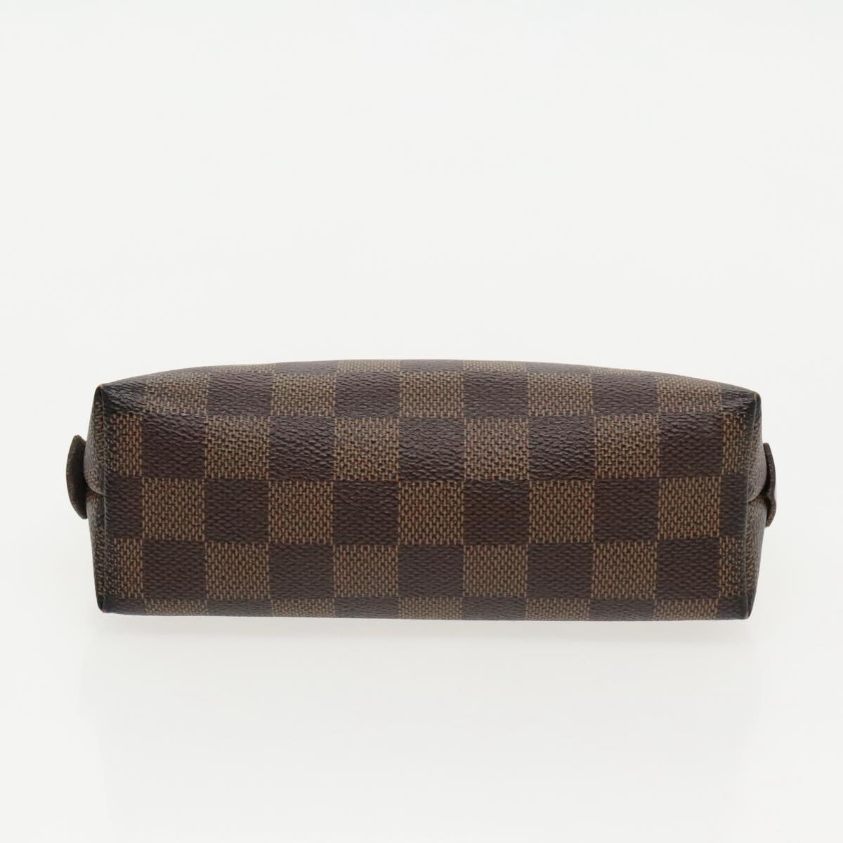 LOUIS VUITTON Damier Ebene Pochette Cosmetic PM Pouch N47516 LV Auth 97080