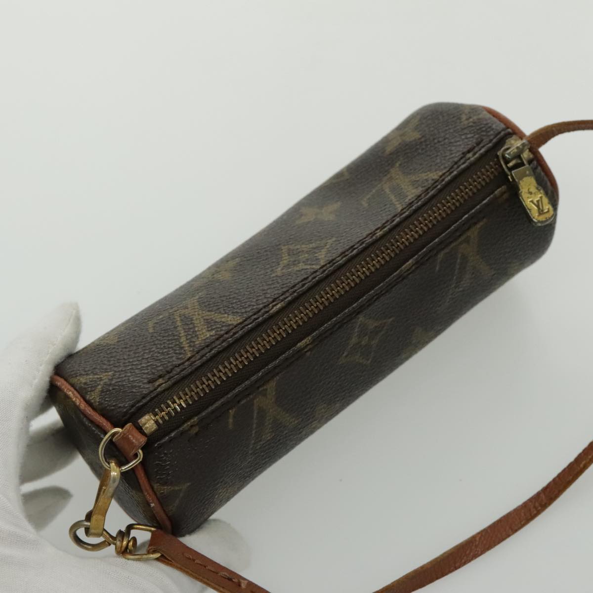 LOUIS VUITTON Monogram Papillon Pouch LV Auth 97093