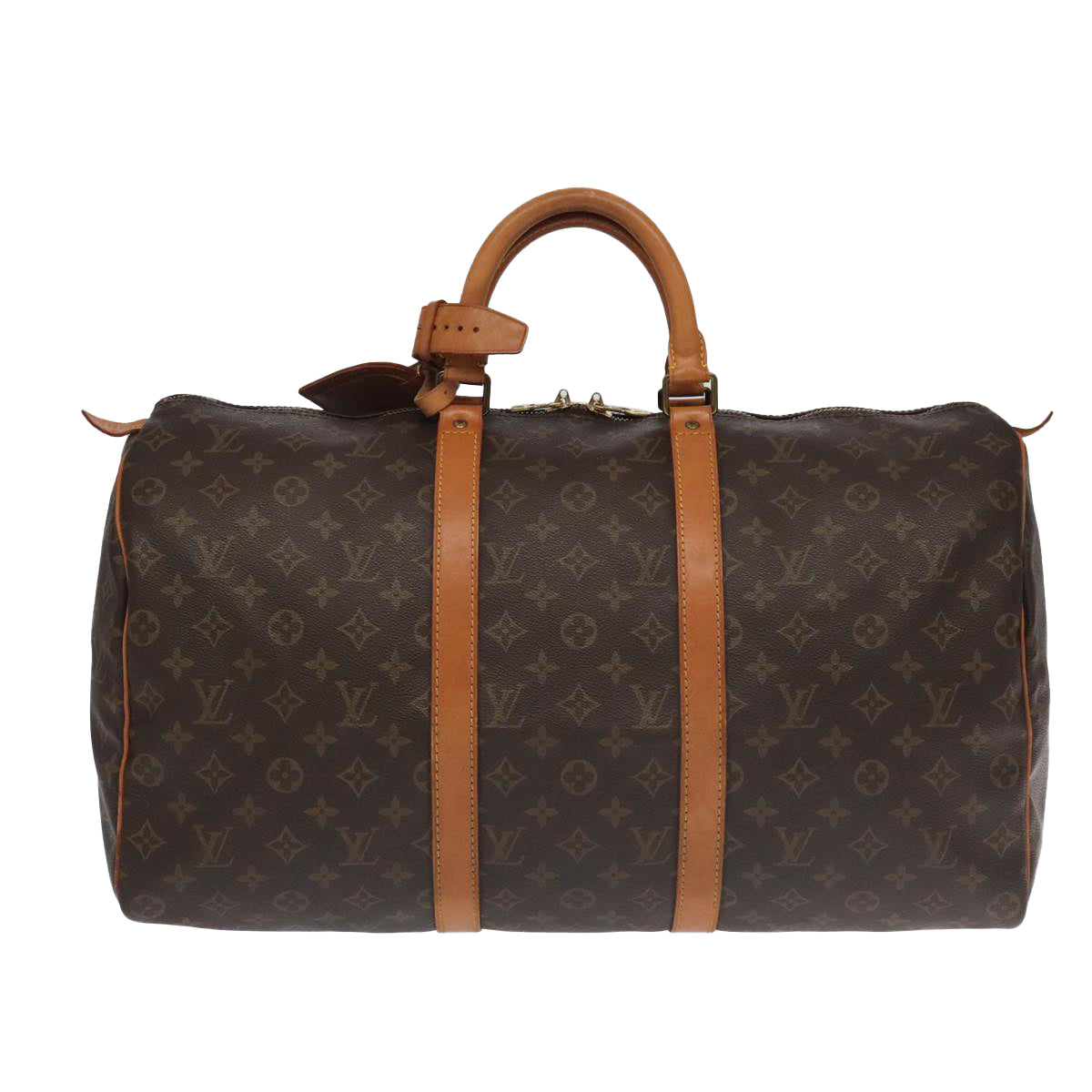 LOUIS VUITTON Monogram Keepall 50 Boston Bag M41426 LV Auth 97103