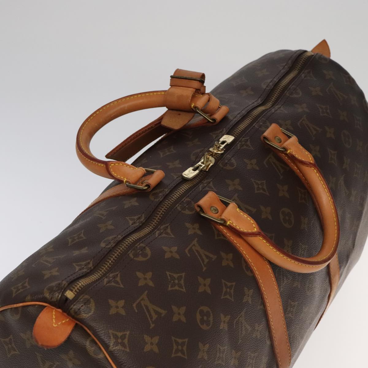 LOUIS VUITTON Monogram Keepall 50 Boston Bag M41426 LV Auth 97103