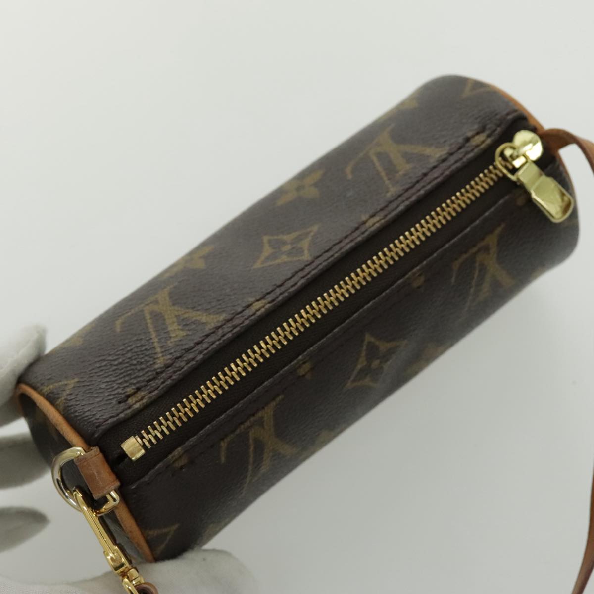 LOUIS VUITTON Monogram Papillon Pouch LV Auth 97142