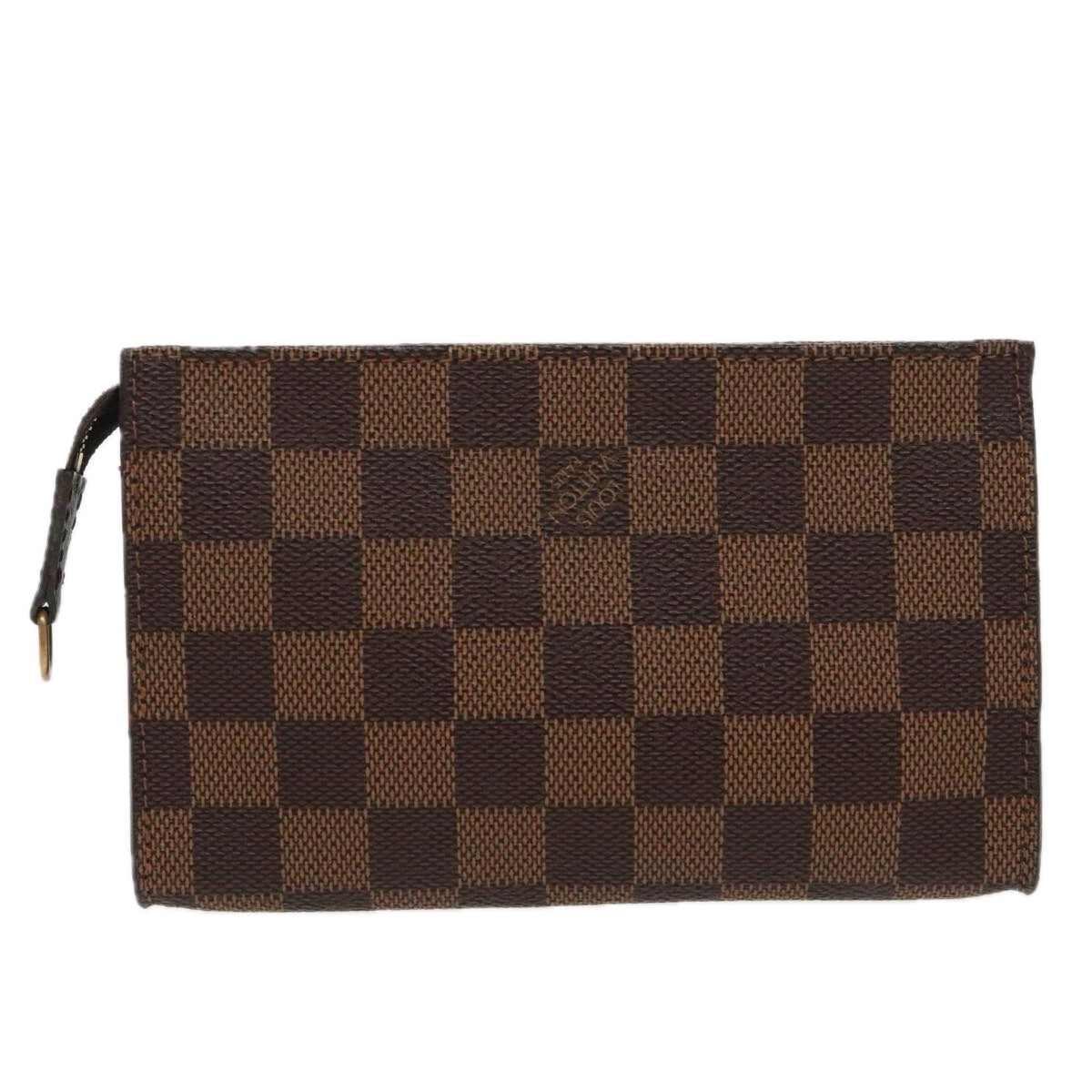 LOUIS VUITTON Damier Ebene Marais Pouch LV Auth 97183