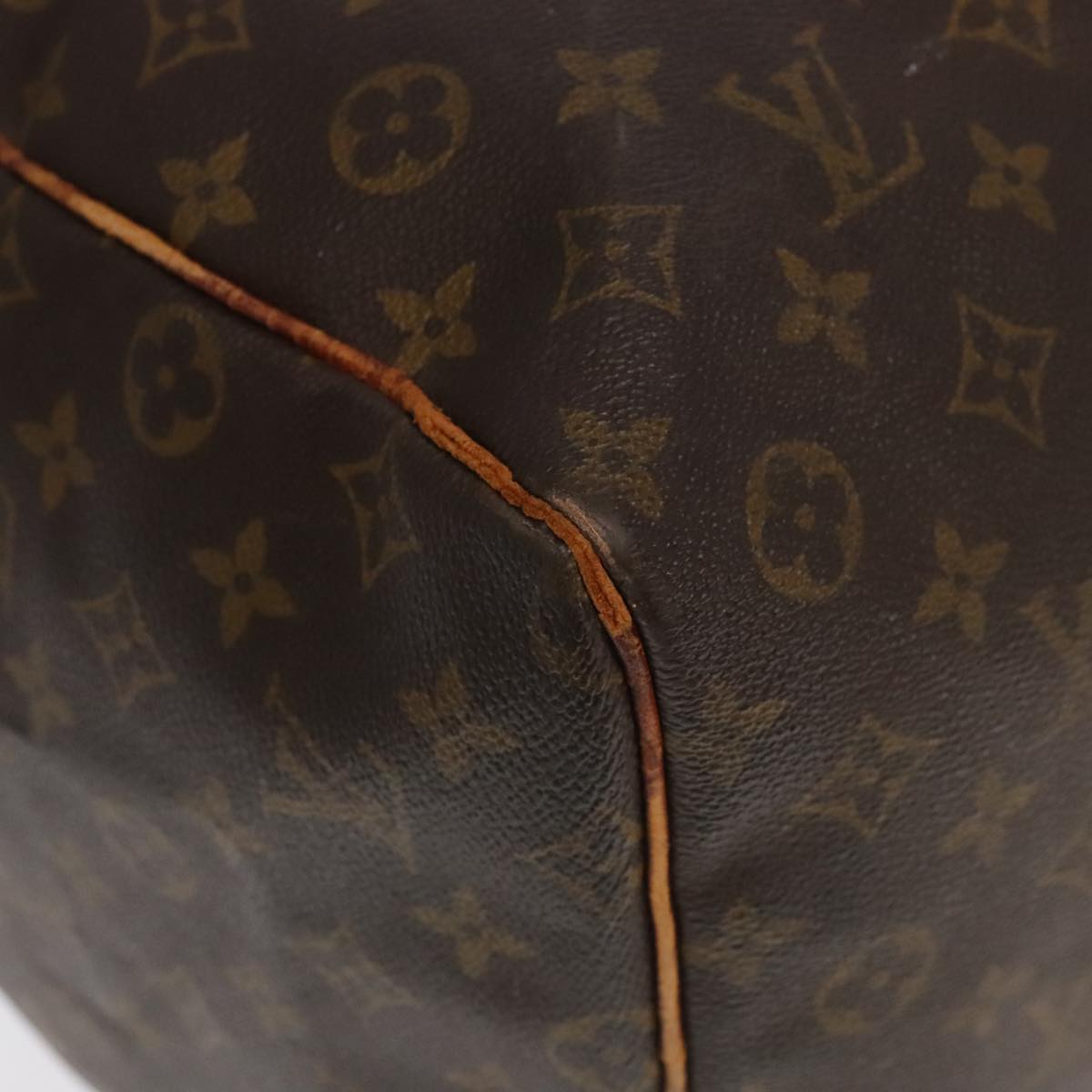 LOUIS VUITTON Monogram Keepall 60 Boston Bag M41422 LV Auth 97203