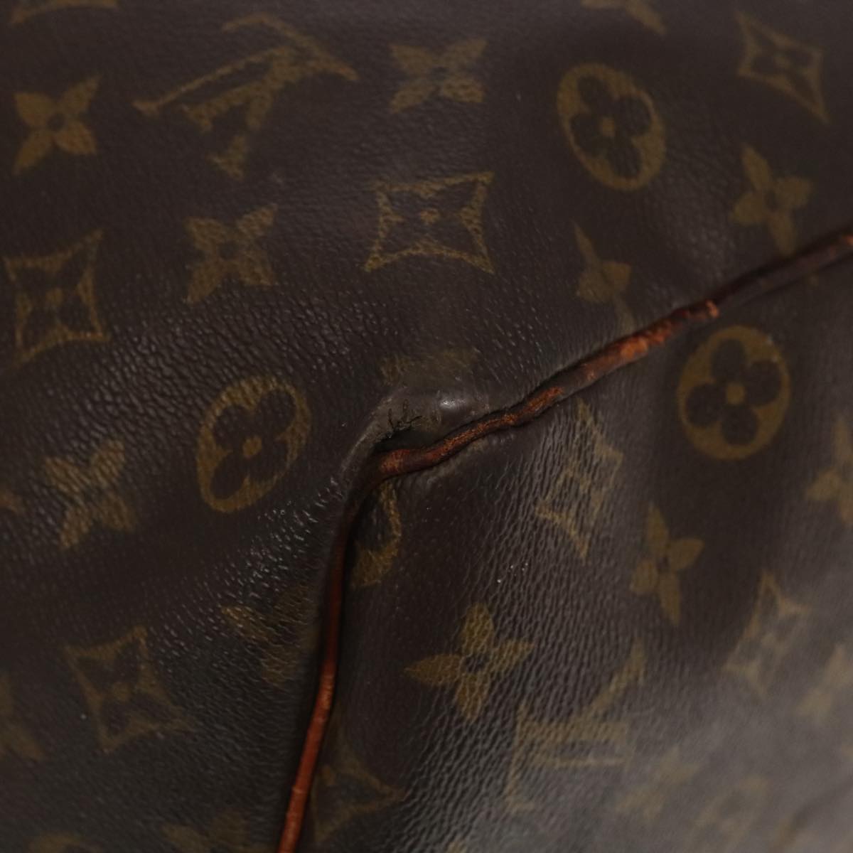 LOUIS VUITTON Monogram Keepall 60 Boston Bag M41422 LV Auth 97203