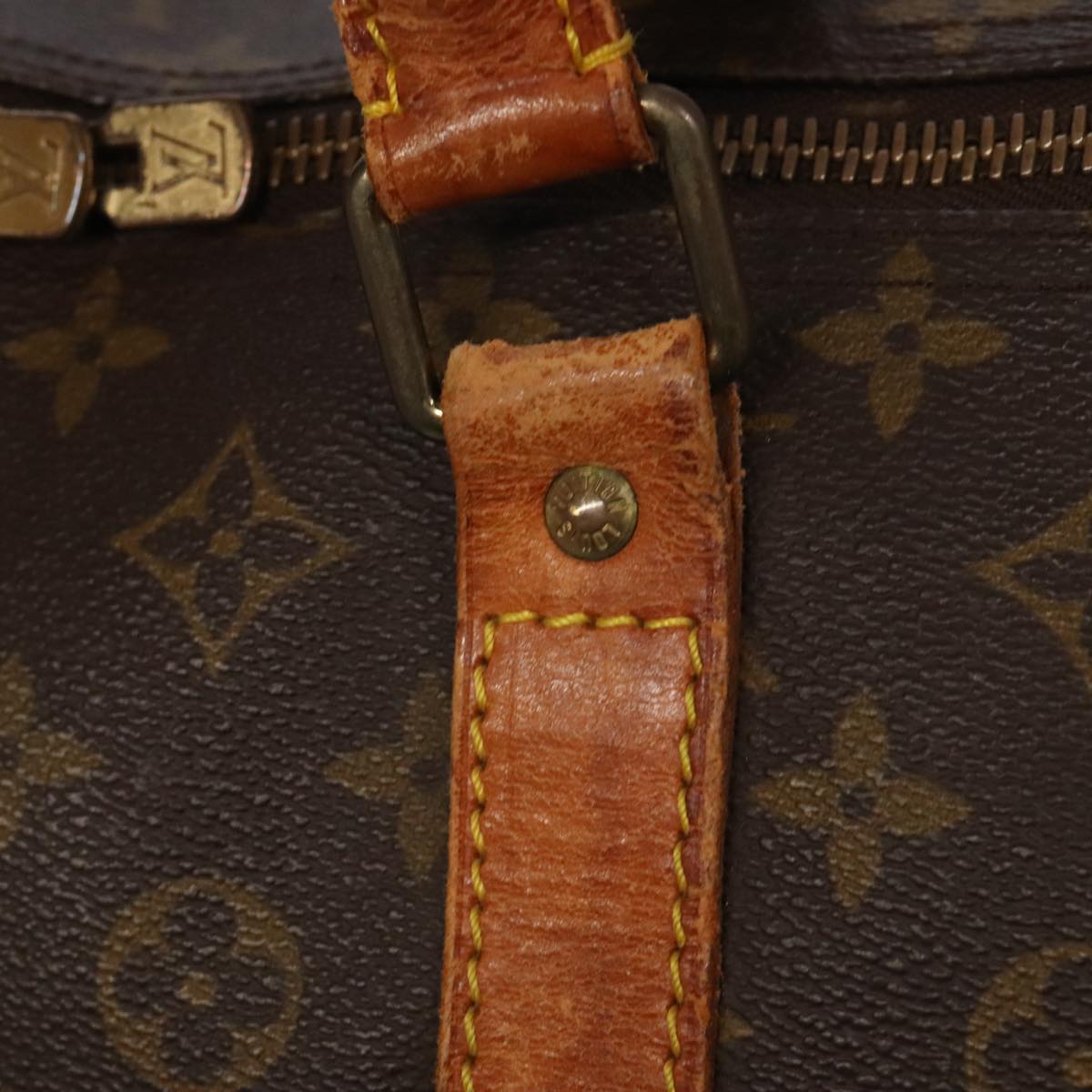 LOUIS VUITTON Monogram Keepall 60 Boston Bag M41422 LV Auth 97203