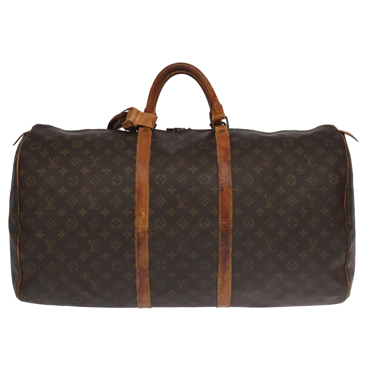 LOUIS VUITTON Monogram Keepall 60 Boston Bag M41422 LV Auth 97203