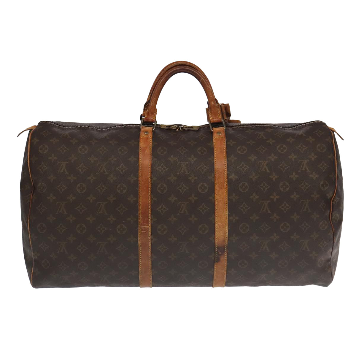 LOUIS VUITTON Monogram Keepall 60 Boston Bag M41422 LV Auth 97203