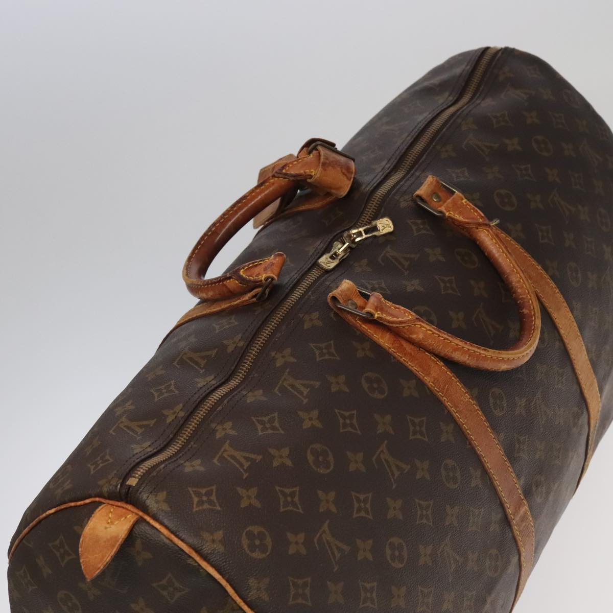 LOUIS VUITTON Monogram Keepall 60 Boston Bag M41422 LV Auth 97203